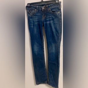 True religion low rise straight jeans Sz 28 -rn 112790